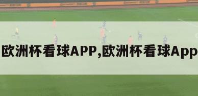 欧洲杯看球APP,欧洲杯看球App